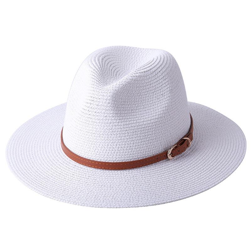 Panama Straw Hat, Men's and Women's Top Hats, Summer Shade, Beach Brim Sun Hats