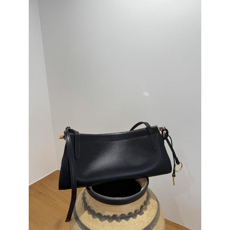 Französisches Nischendesign minimalistischer Stil Rindsleder Schulter Achseltasche Pendeln einfach Mode vielseitig Damenmode Baguette-Tasche
