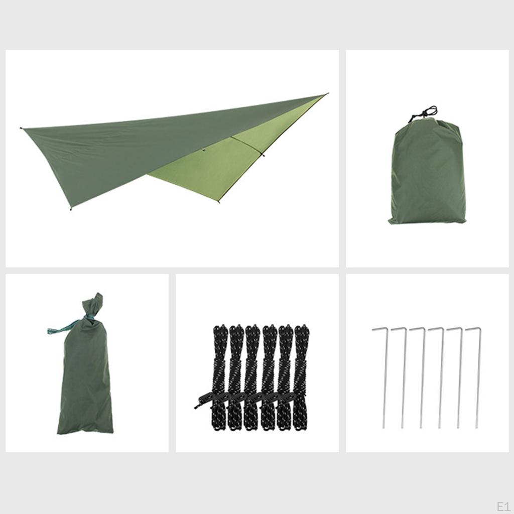 Tent Tarp 3 Meters, Portable Lightweight Windproof Camping Shelter, 3-4 Person Picnic