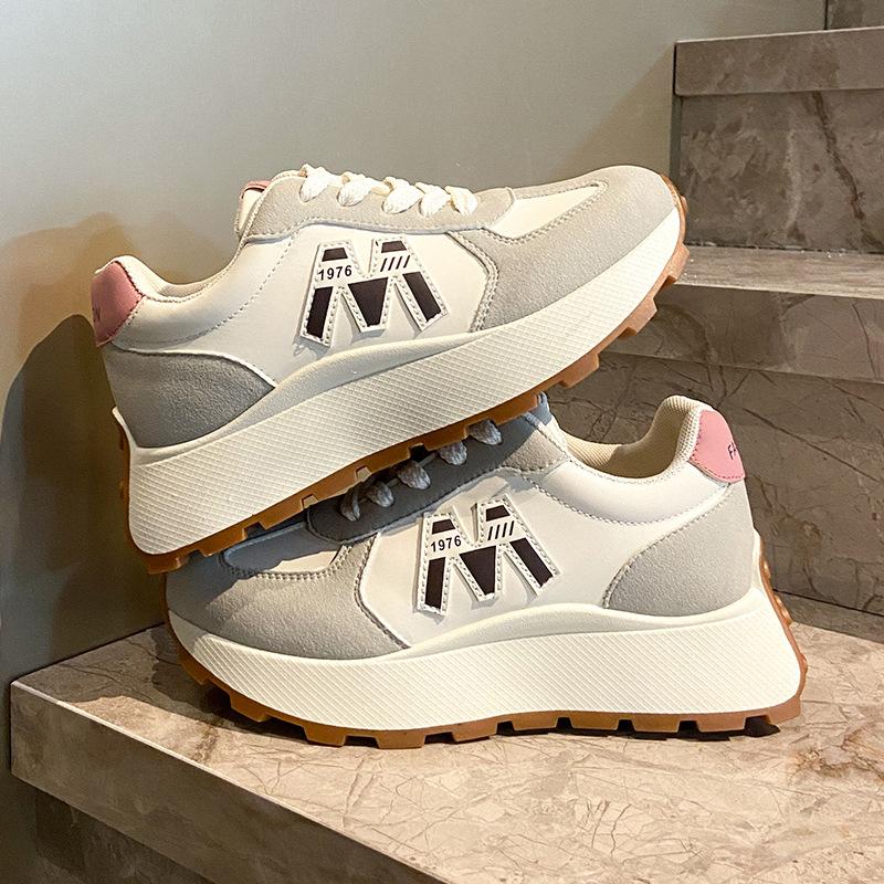 The Same Super Fire Forrest Gump Shoes Women's Milk Tea Forrest Gump Shoes Women's Shoes Breathable Thick-soled Soft-soled Women's Shoes Forrest Gump