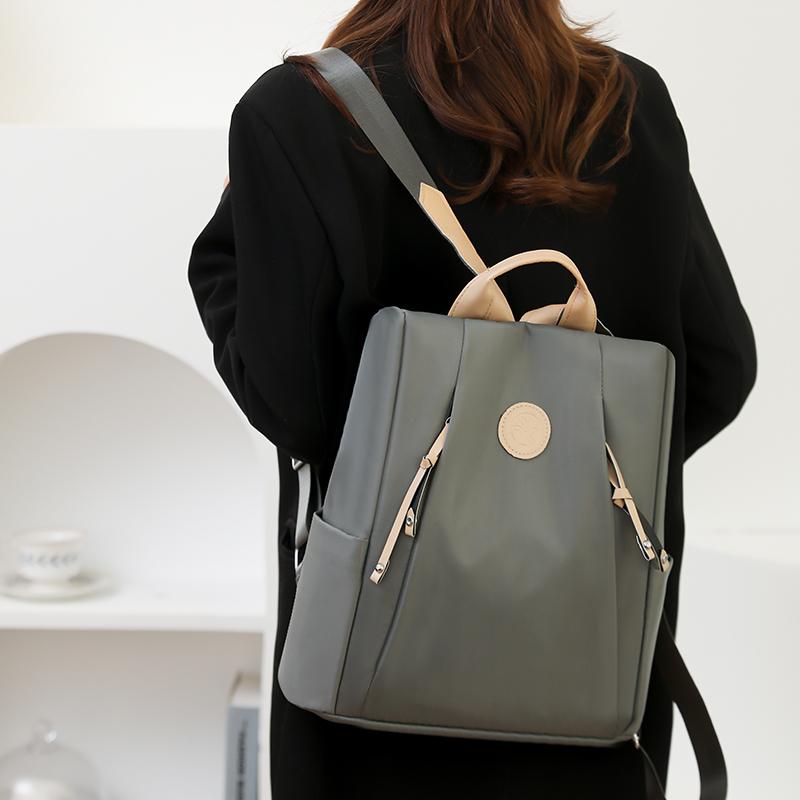 Anti-theft Backpack Women's Waterproof Oxford Cloth Backpack Lightweight Outdoor Travel Bag Student Schoolbag