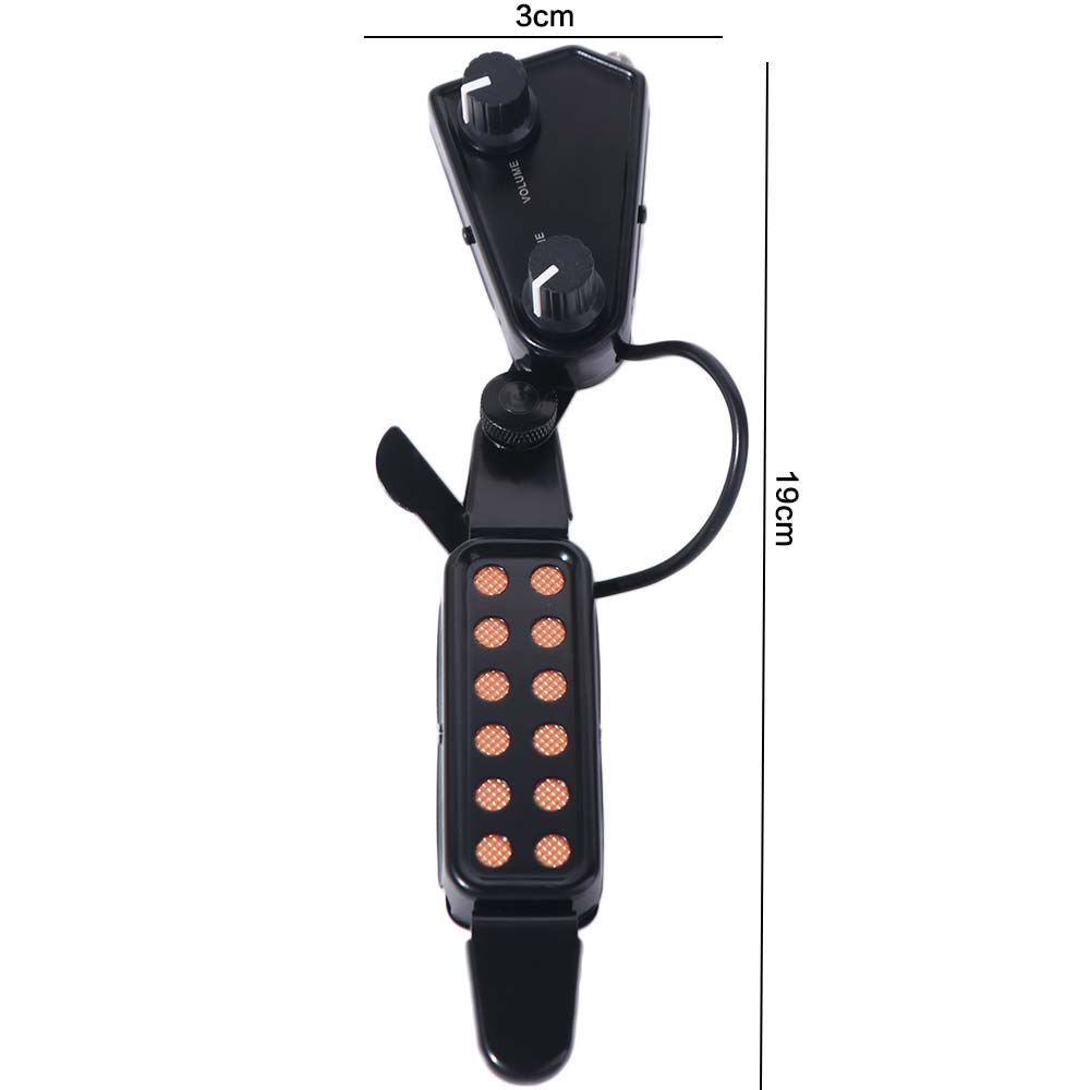 12-Hole Design Acoustic Guitar Pickup Tone Knobs Guitar Amplifier Soundhole Pickup  Stage Use