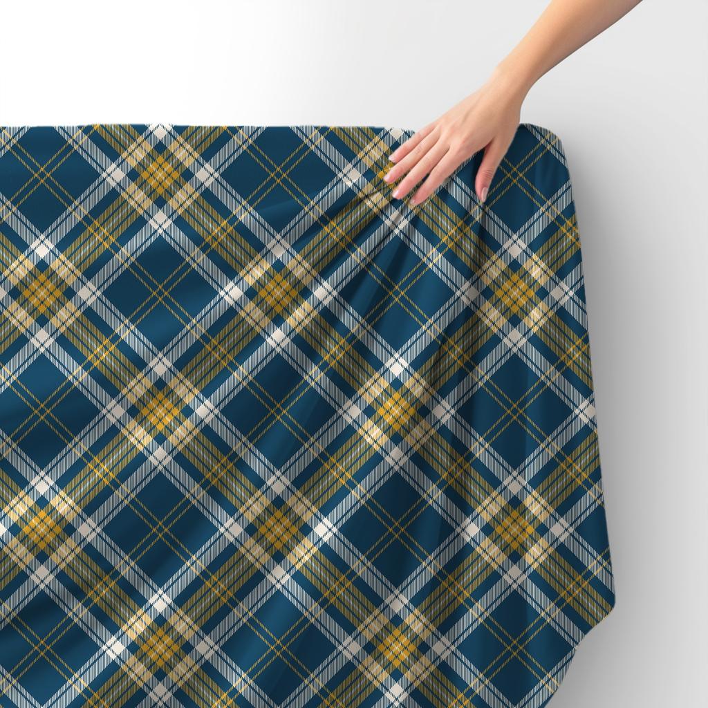 Royal Samt Stoff Polyester Zum Nähen - Motiv Kariert 15