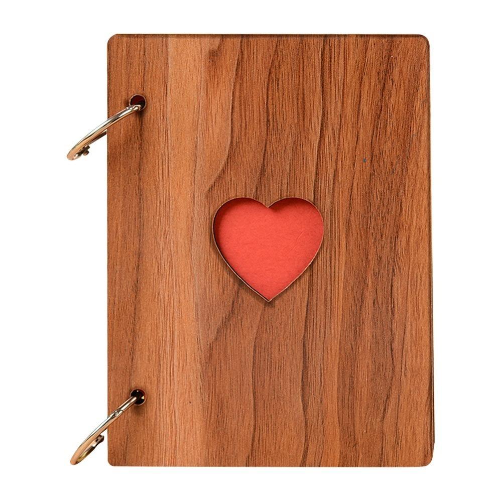 15 Pages Wooden Photo Album Wooden Hardcover Picture Album Handmade Memory Album Wedding Memory