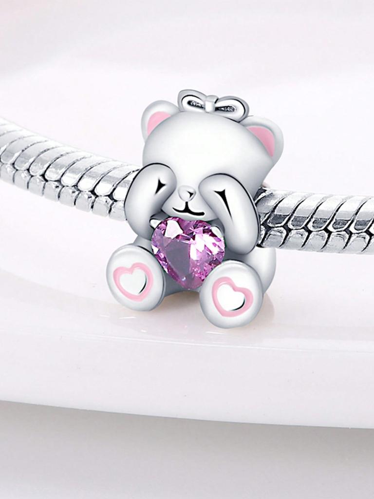 Copper Colors Cute Animals Pandas Elephantsbeads Charm Pendant For Original Bracelet For Women Diy Jewelry Love Gift