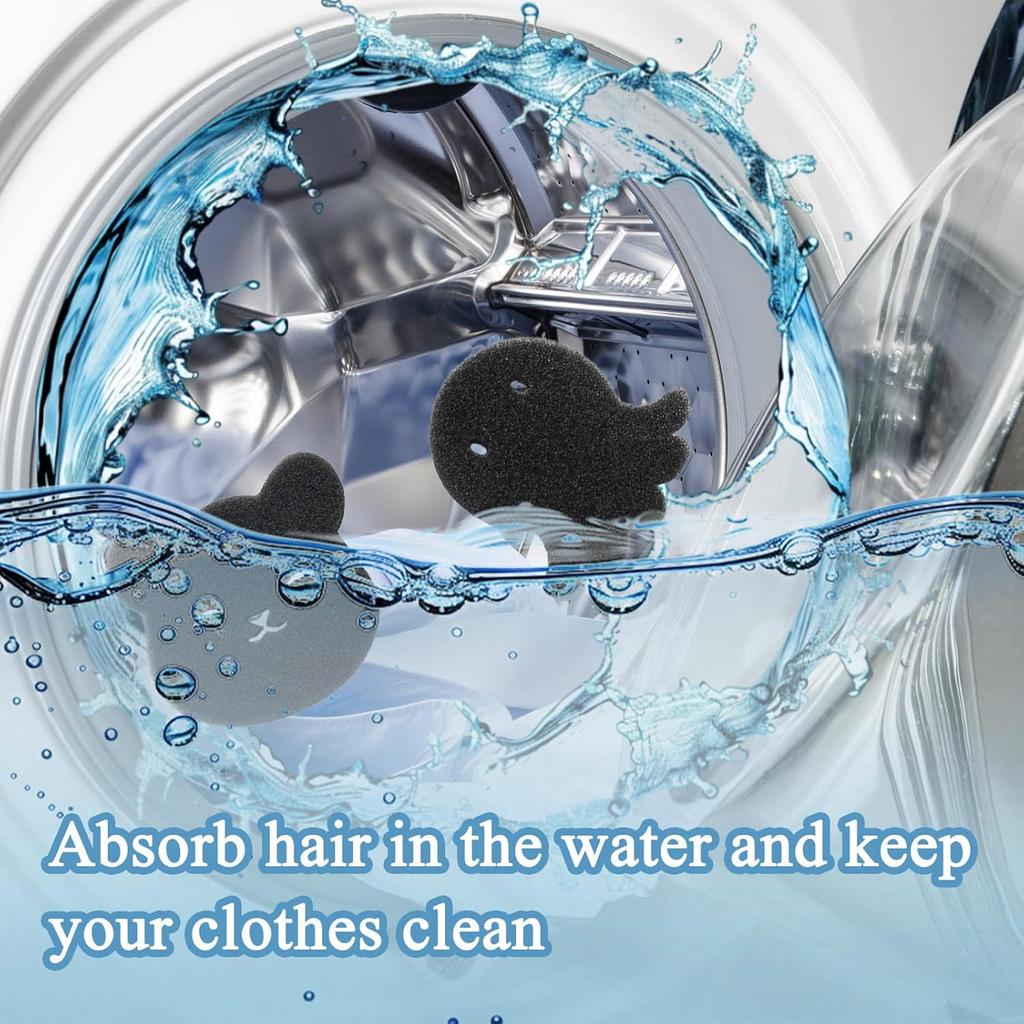 10Pcs Washing Machine Sticky Hair Artifact Filter Pet Sticky Hair Sponge Hair Suction Hair Filter Hair Removal Animal Shape Foam