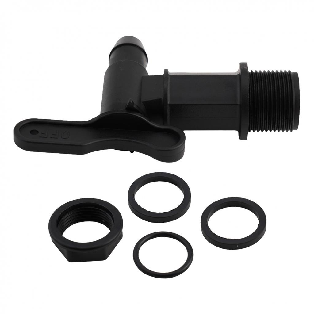 Water Butt Tap Faucet 25.4mm Thread Adaptor Beer Blue