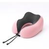 Portable Quick-Dry Cooling Travel Neck Pillow - Foldable Memory Foam U-Shape for Airplane Support