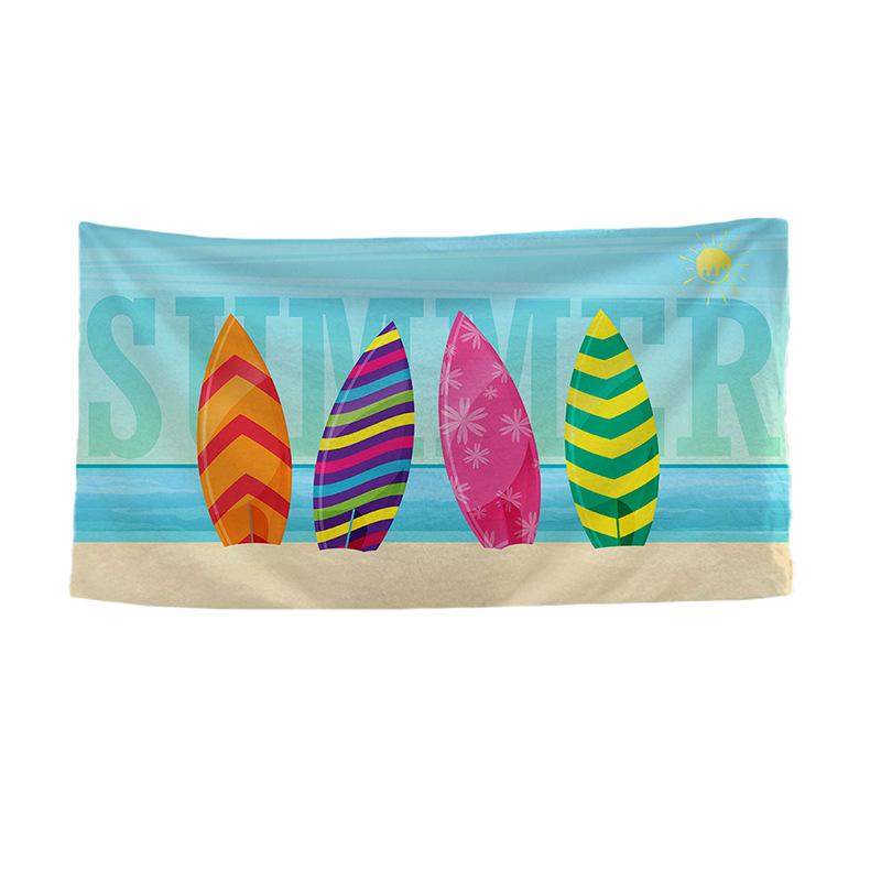 Beach Vacation Sun Protection Beach TowelPortable Floor MatSwimming Quick-drying Towel Women's Printed Bath Towel