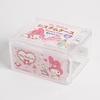 Kawaii Sanrio Hello Kitty Cinnamoroll Cotton Swab Jewelry Storage Box Melody Kuromi Cute Cosmetics Sundries Press Organizer Boxs