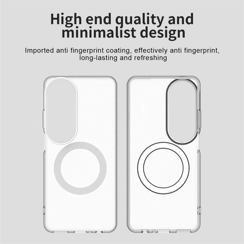 For OPPO A60 Case Cover OPPO A60 A 60 Capas Bumper Armor Transparent Wireless Charging Annular Magnetic Matte Fundas OPPO A60