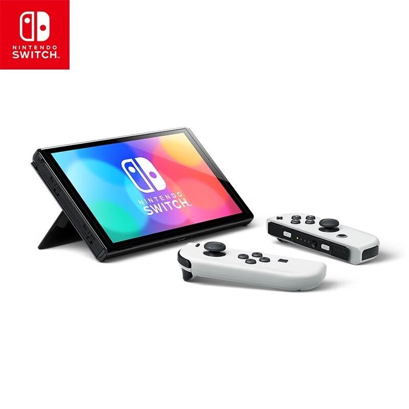 Nintendo Switch OLED Console with White Joy-Con & Mario Kart 8 Deluxe Bundle (CN version)