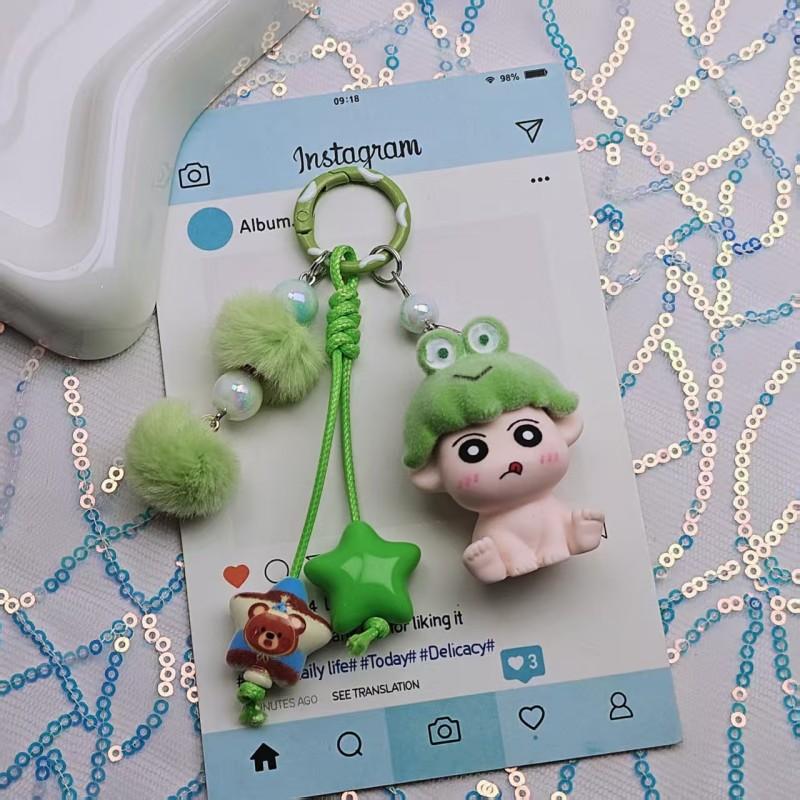 Crayon Shin-chan Toy Keychain Gifts Cartoon Shin-chan Hanging Pendant Keyring Backpack Pendant Charms Keychain for Children Gift