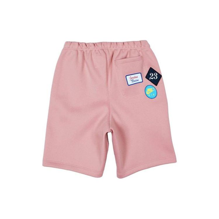 Jordan X Union Embroidered Logo Sports Shorts Men Bottoms Pomegranate-Pink CV1260-685