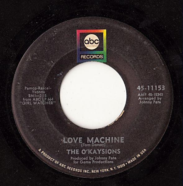 

7inch Record O KAYSIONS - Love Machine 4511153 ABC Records 1968 US Soul/Funk Used