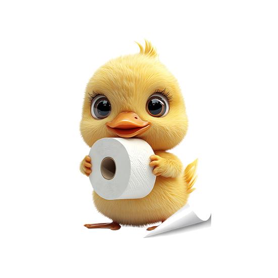 

Забавная наклейка на крышку сиденья унитаза с изображением животных, водостойкая, мультяшная, овечка, цыпленок, кролик, наклейка на крышку сиденья унитаза для ванной комнаты, домашний декор стен C