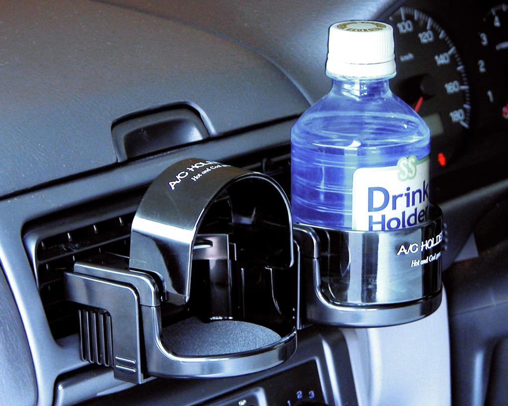 Seiko Sangyo Car Drink A/C Holder, Black, EB-48