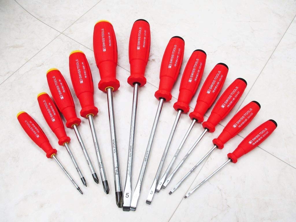 SwissGrip screwdriver full set (12 pieces)