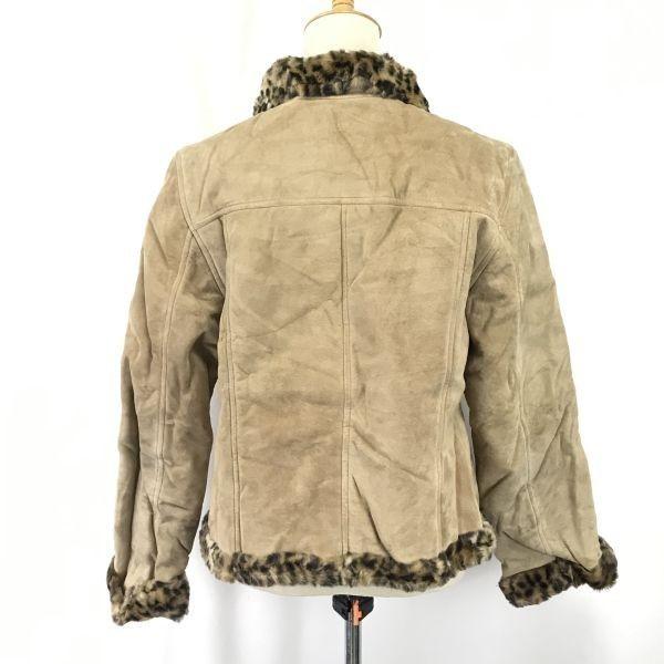 Tokyo Style 22octobre Genuine Leather Jacket Women’s XL Beige Pigskin(USED)