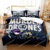 Cartoon Duvet Cover Pillowcase Murder Drones Bedding Set Adult Boys Girls Bedroom Decoration Gift Single Double King Size