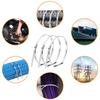 60/20Pcs Metal Cable Ties Stainless Steel Self-sealing Fastening Ring Reusable Wire Cord Ties Straps Organizer Home Improvement