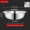 Stainless Steel Basin, Large/Extra-Large: Ideal for Washing Vegetables, Mixing Dough, or Bathing.