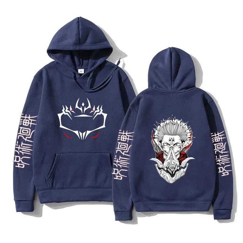 Funny Jujutsu Kaisen Long Sleeve Casual Hoodies Anime Ryomen