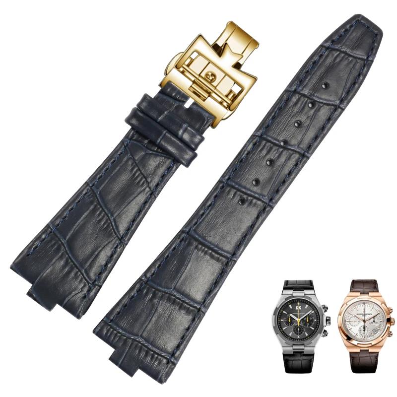 25*8 мм натуральная кожа мужской ремешок для часов Vacheron Constantin OVERSEAS Series — фото 17