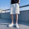 Men Shorts Elastic Waistband Drawstring Design Summer Athletic Pants with Pockets Quick Drying Loose Fit Fitness Short Pants