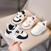 Classmates Girls Spring and Autumn 2025 New Leather Children's Board Shoes Sports Little White Shoes Medium and Small Children's Boys Board Shoes