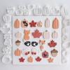 Herfst Stud Pak Polymeerklei Snijders Bladeren Eekhoorn Pompoen Noten Herfst Collectie Boho Oorbellen Snijders Oorbellen Maak Gereedschap