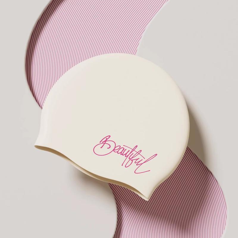 HANDUNYOU Fashion Silicone Swim Cap for Long Hair