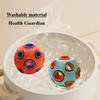 Double-layer dog toy ball, natural rubber, self-cleaning teeth, molar teeth, leaking toy ball