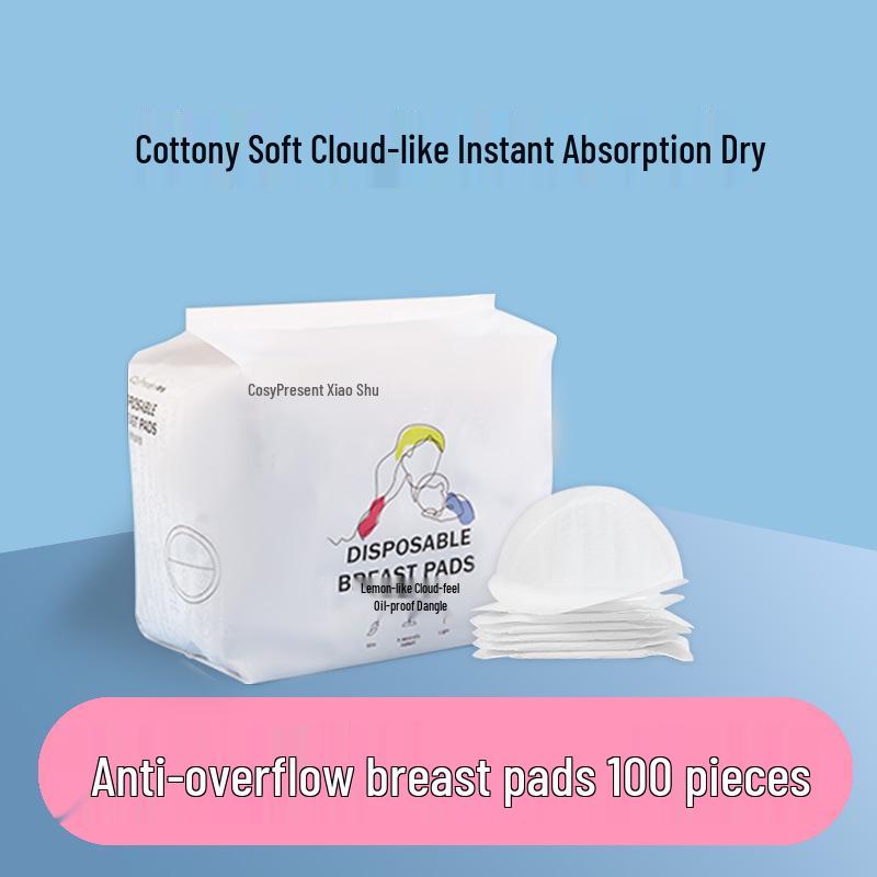 Ultra-Thin Disposable Breast Pads - Breathable and Anti-Overflow Pads for Breastfeeding, 200 Pack