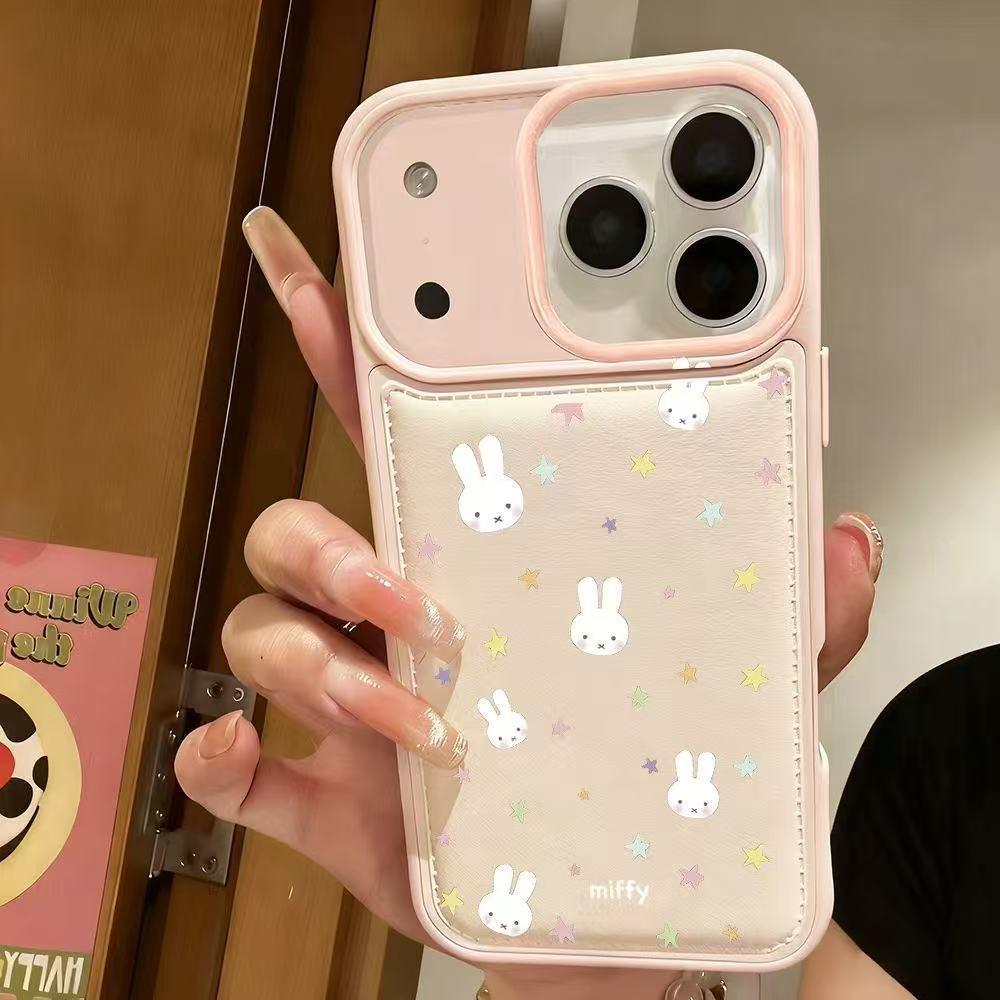 

Colorful Star Miffy Drop-Proof Soft Shell for Apple 13P/14/15/16/17 Pro Max - White/Pink Apple 16 Pro Max