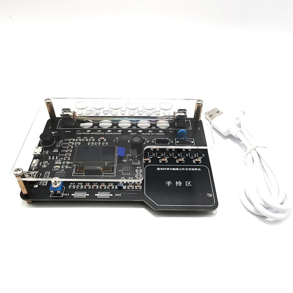 DIY Geiger Counter Kit Module Nuclear Radiation Detector with OLED Display