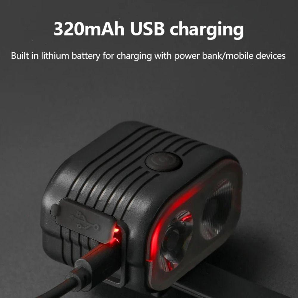Dual Light Source Bicycle LED Headlight Waterproof Bicycle Front Light Bicycle Riding