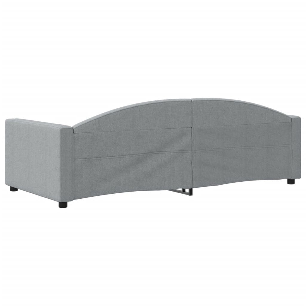 Vidaxl Sofa With Sleeping Function, Light Gray, 90X200 Cm, Upholstered In Fabric