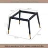Square Rock Slab Dining Table Legs - Ceramic Tile, Marble Leg Brackets, Luxury Desk Stand Base