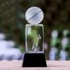 Customized Crystal Sculpture Trophy, Sports, Volleyball, Tennis, Badminton, Golf Games, Competition Awards, Home Decor