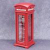 Mini Phone Booth Model Dollhouse Decorative Miniature Red British Phone Booth Micro Landscape Scenery Ornament Prop