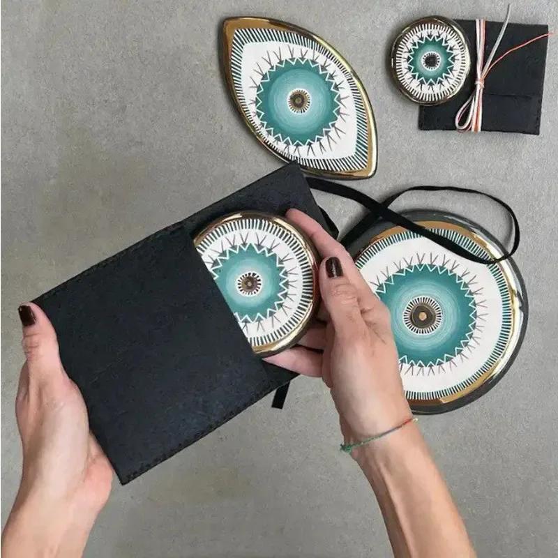 Wall Decoration Easy To Install Wall Hanging Wall-mounted Decorative Turkish Greek Blue Wall Hanging Evil Eye Pendant