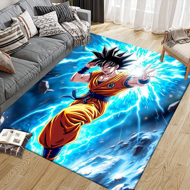 Son Goku  Pattern Square Carpet,Area Rug,Carpet Rug for Living Room Bedroom Sofa Playroom Decor,Non-slip Floor Mat 60cmx90cm