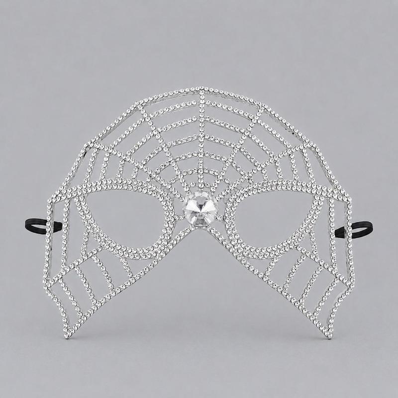 Luxurious Alloy Full-face Mask, Halloween Party, Birthday Masquerade, Bride's High-end Mask
