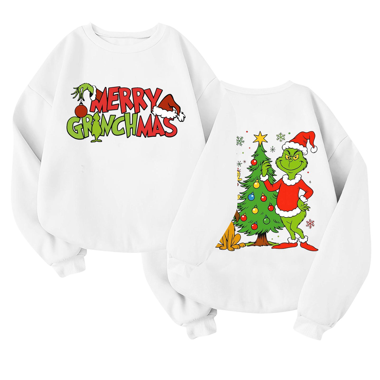 

Детский модный легкий пуловер с длинным рукавом и круглым вырезом с карманами, пуловер с принтом 160 белый