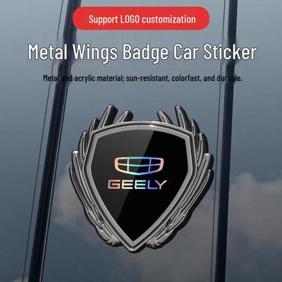 Metalowa Odznaka Naklejka z Logo na Szybę Boczną dla 4. Generacji Geely Emgrand GS/GL Binyue L
