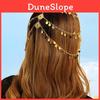Middle East Gold Alloy Headband With Dangling Tassels For Women Travel Gift