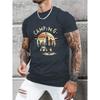 Camping Scene Graphic Tee Men S Fashion Outdoor Vacation Cotton Short Sleeve T-Shirt