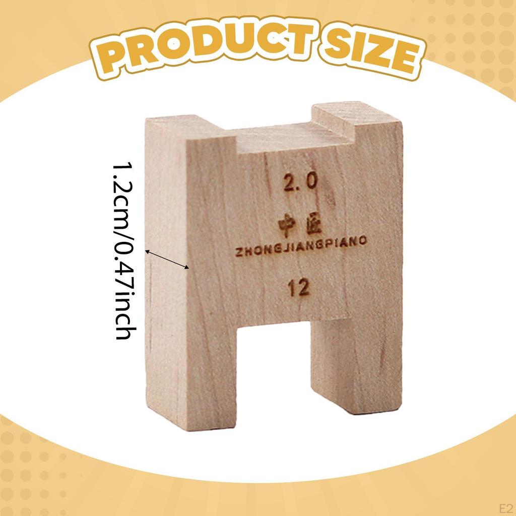 Piano Black Key Height Gauge Measurement Block Compact Sturdy Professional Musical Instrument Repair