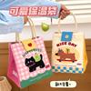 Tengyi Cute Lunch Box Bag Autumn and Winter Thermal Insulation Bento Bag Creative Handbag Office Portable Meal Bag